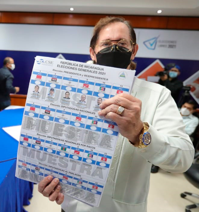 CSE entrega muestra de Boleta Electoral Oficial a Partidos y Alianzas Políticas