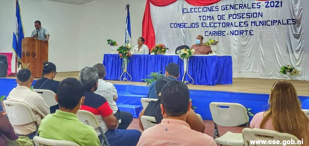 Juramentación Consejos Electorales Municipales Costa Caribe Norte 
